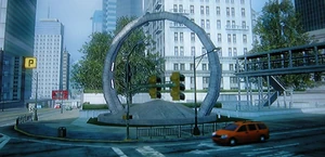 The Stone Circle, notice the curved base mistaken for a natural ramp