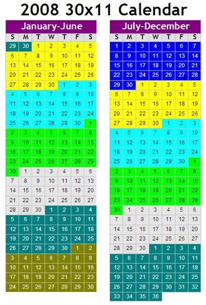 The 30x11 Calendar, a proposed Gregorian replacement.