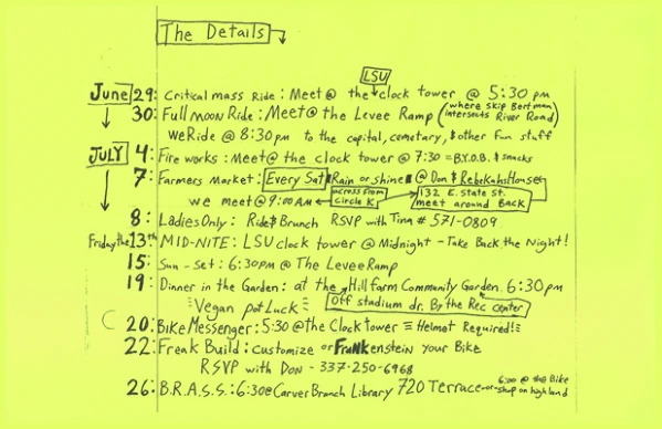 July 2007 Calendar Details