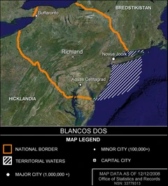 Location of Blancos Dos