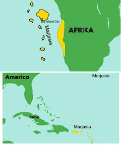 Location of Marjasian Islands