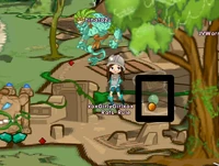 The hidden opal idol is inside one of the pillars near the genie ghost