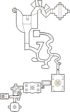 Automap view of MAP09: Knockout