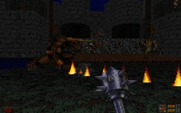 A Maulotaur in Hexen's Castle of Grief Hub