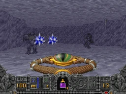 Parias fighting two Wendigos.