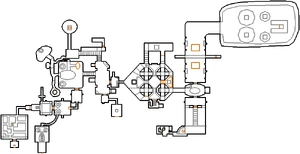 Automap view of MAP11: Underground Base