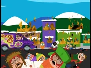 The group travels through South Park.
