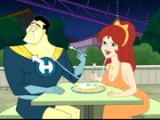 Bleh and Hero on their date.