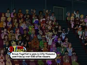 The audience at the clip show.