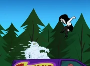 Toot fights the Soggies Matrix-style.