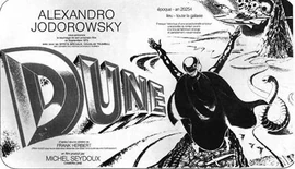 Pre-release flyer for Alejandro Jodorowsky's Dune