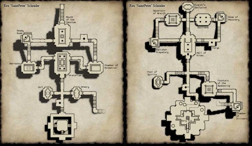 A map of Sanctum of the Scaleborn
