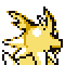 Imagen posterior de Jolteon en la primera generación