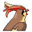 Imagen posterior de Pidgeot en la tercera generación