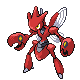Imagen de Scizor hembra en Pokémon Platino