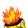 Imagen posterior de Cyndaquil en la segunda generación