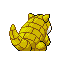Imagen posterior de Sandshrew en la tercera generación