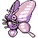 Imagen de Venomoth en Pokémon Rojo y Azul