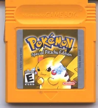 Cartucho de la versión inglesa de Pokémon Amarillo