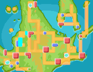 Localización de la ruta 205 en Sinnoh