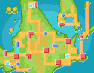 Localización de la ruta 204 en Sinnoh