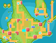 Localización de la ruta 208 en Sinnoh