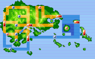Localización de la ruta 104 en Hoenn