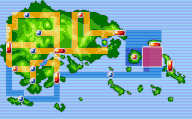 Localización de la ruta 127 en Hoenn