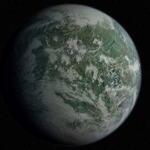 Vista espacial de Dagobah