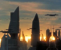 Atardecer de Coruscant.