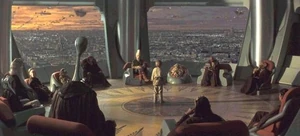 El Consejo Jedi, decidiendo el destino de Anakin Skywalker