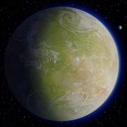 Vista espacial de Utapau