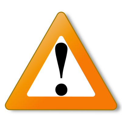 檔案:Warning orange.svg
