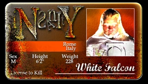 Image of "The White Falcon" Celio Falkone