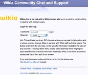 Einfaches Einloggen in den Channel #wikia über irc.wikia.com