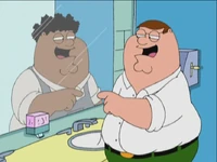 Peter talking to Nate Griffin