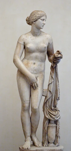Afrodite de Cnido, cópia romana de estátua de Praxíteles do século IV a.C.