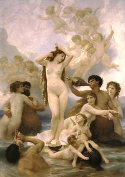 O Nascimento de Vênus, de Adolphe-William Bouguereau (1879)