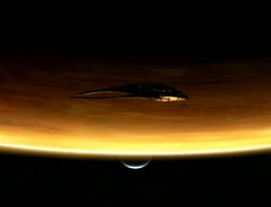 Moya in orbit near LoMo