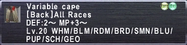 Variable Cape