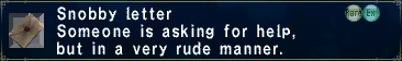 Snobby Letter