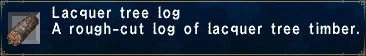 Lacquer Tree Log