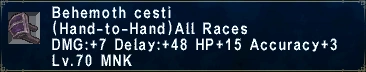 Behemoth Cesti