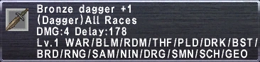 Bronze Dagger +1