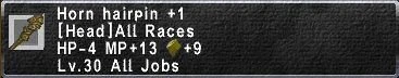 Horn Hairpin +1