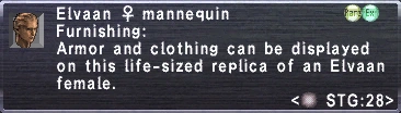 Elvaan F Mannequin