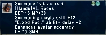 Summoner's Bracers +1