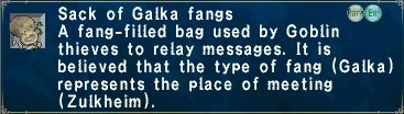Galka Fang Sack