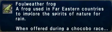 Foulweather frog