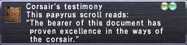 Corsair's Testimony